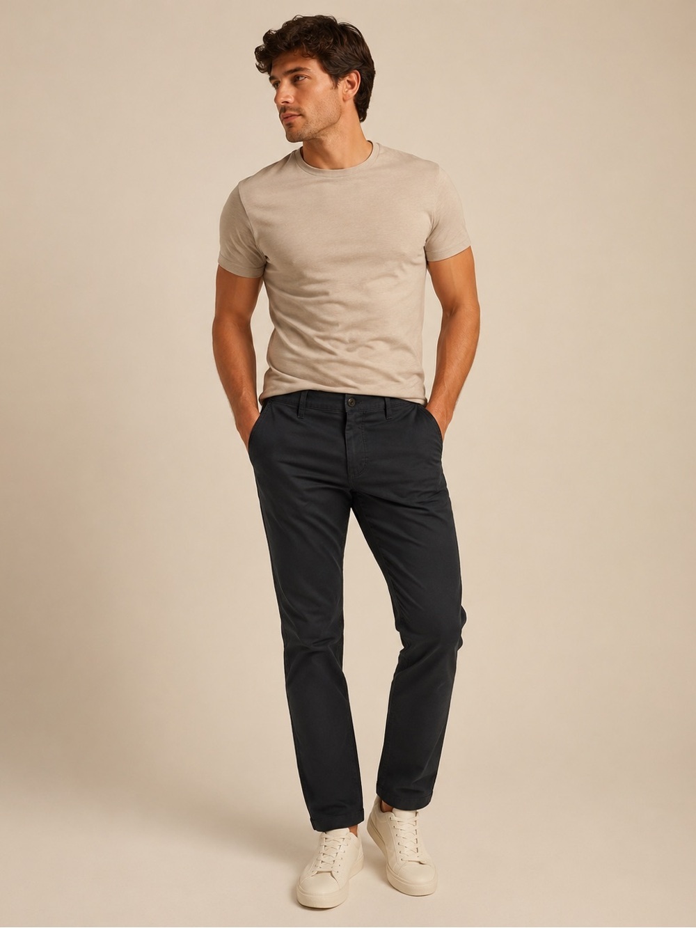 Amazon Essentials Men's Classic Fit Stretch Chino Pants 40x29 Navy
